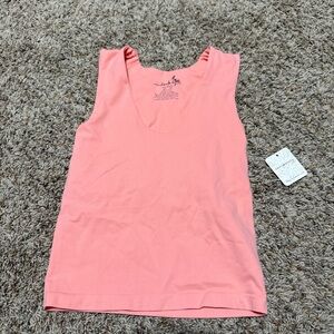 Free People Coral Tank Top